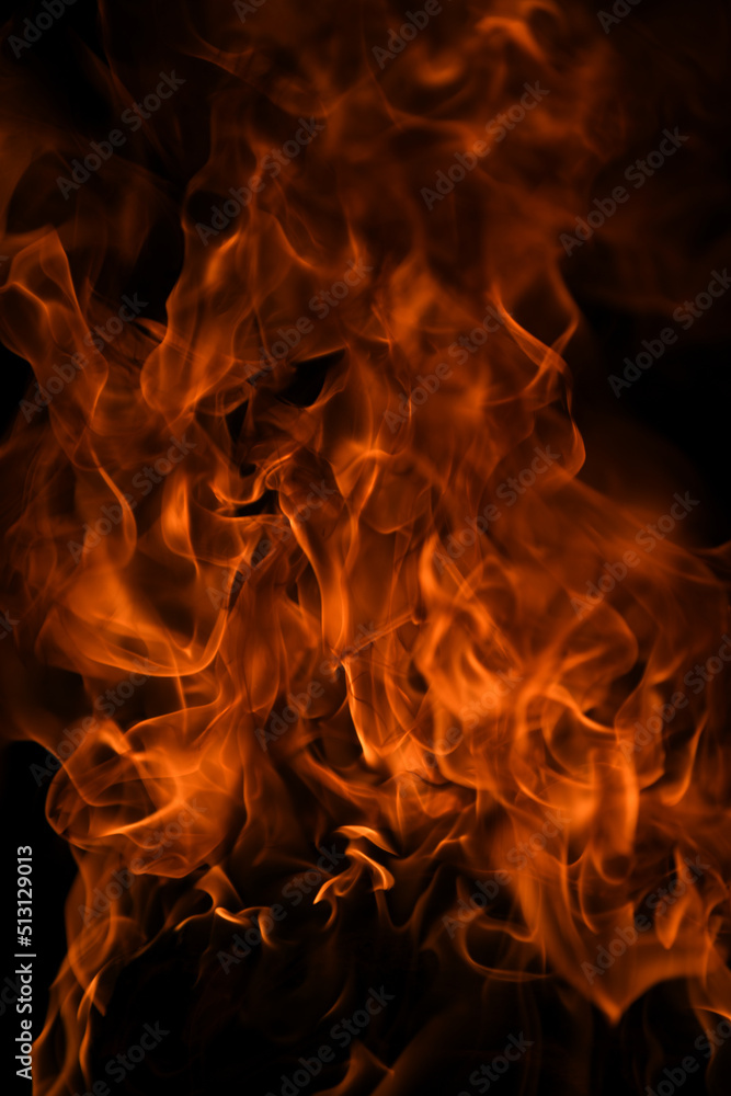 Fire flames isolated on black background. Fire burn flame isolated, flaming burning art design concept with space for text. Fire flames isolated on black background. Fire burn flame isolated, flaming burning art design concept with space for text.