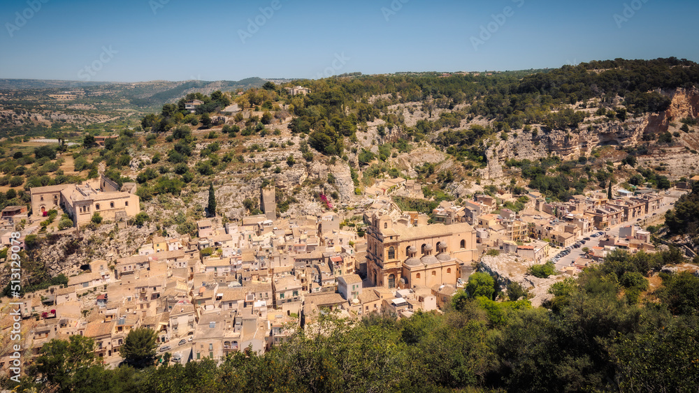 Romantic Sicilian City of Noto in Italy, Europe in Spring