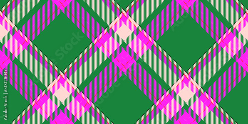 Textile design, check pattern imitation fabric texture with tartan ornament. Plaid pattern for web background or paper print.