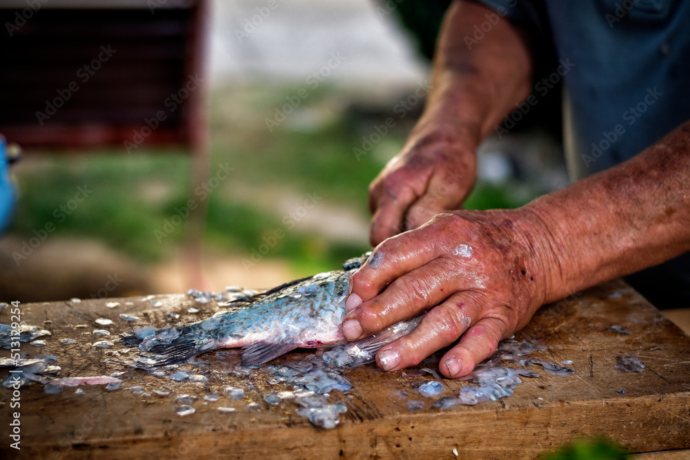 fish peeling fish peeling