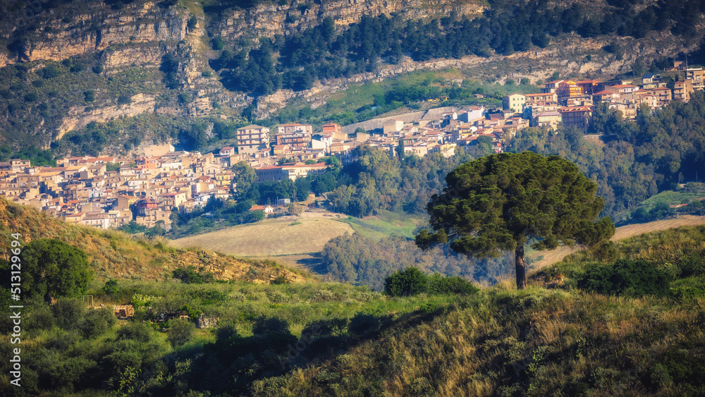 Sicilian Spring Countryside Hill Landscape