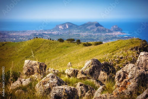 sicilian spring countryside hill landscape