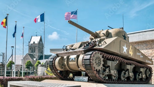 Musée Airborne, Sainte-Mère-Église, Normandie, France 