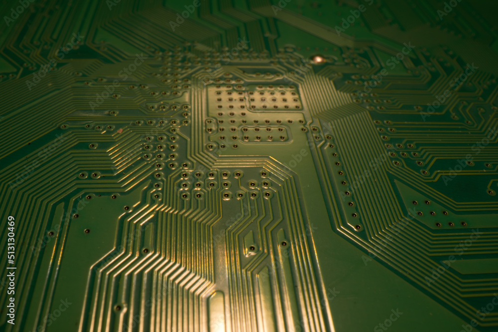 Technology background with circuit board. Electronic computer hardware ...