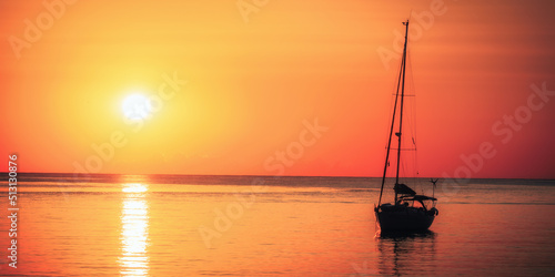 sailboat at sunset © andiz275