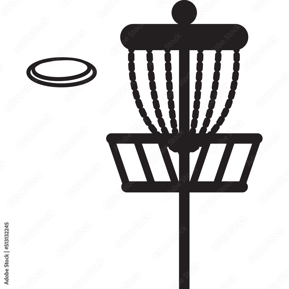 disc golf basket icon on white background. disc golf logo. disc golf sport symbol. flat style. disc golf basket icon on white background. disc golf logo. disc golf sport symbol. flat style.