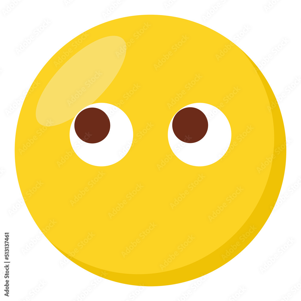 Without mouth face expression character emoji flat icon. Without mouth face expression character emoji flat icon.