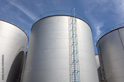 tanks of an oil depot