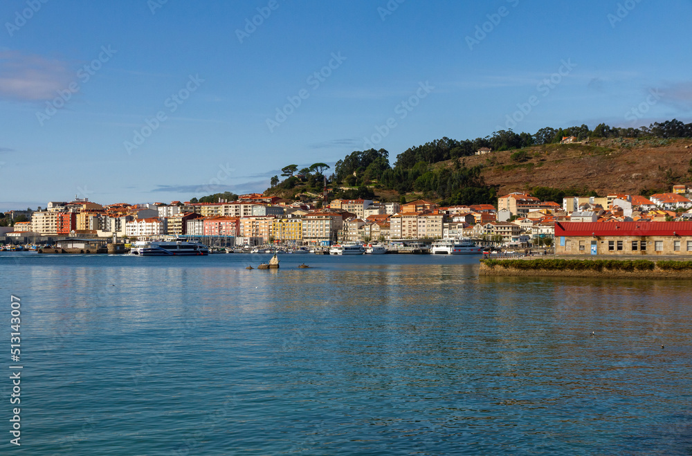 Seafront coastal town of Cangas de Morrazo, Pontevedra, Galicia, Spain