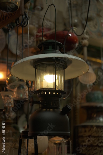 old lamp in the night © yulen