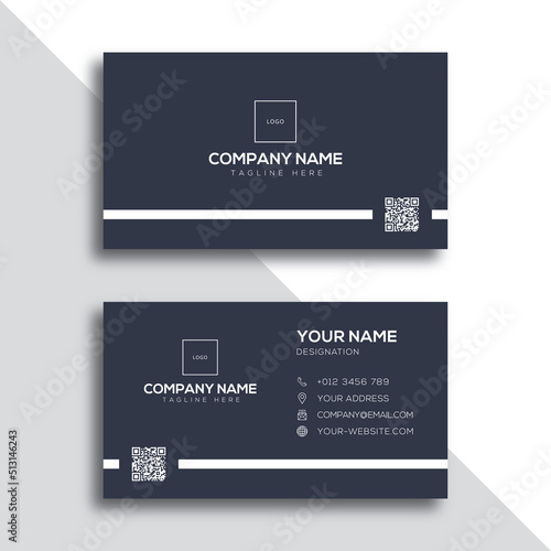 Business card design template, Clean professional business card template, visiting card, business card template.