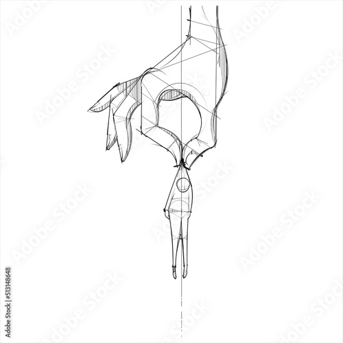 A giant hand picks up a sorry figure