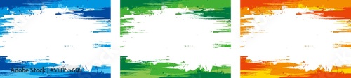 カラフルアートブラシ背景イラスト