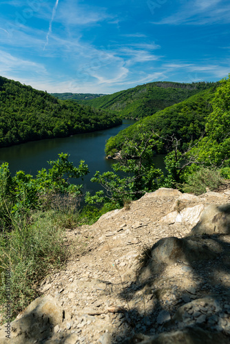 Urft Rursee Obersee im Nationalpark Eifel im Sommer - Rurschleife Urftschleife photo