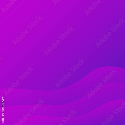 color gradient fluid wawes background template. abstract gradient square template for social media posting, promo business banners and posters. purple color overflowing gradient.