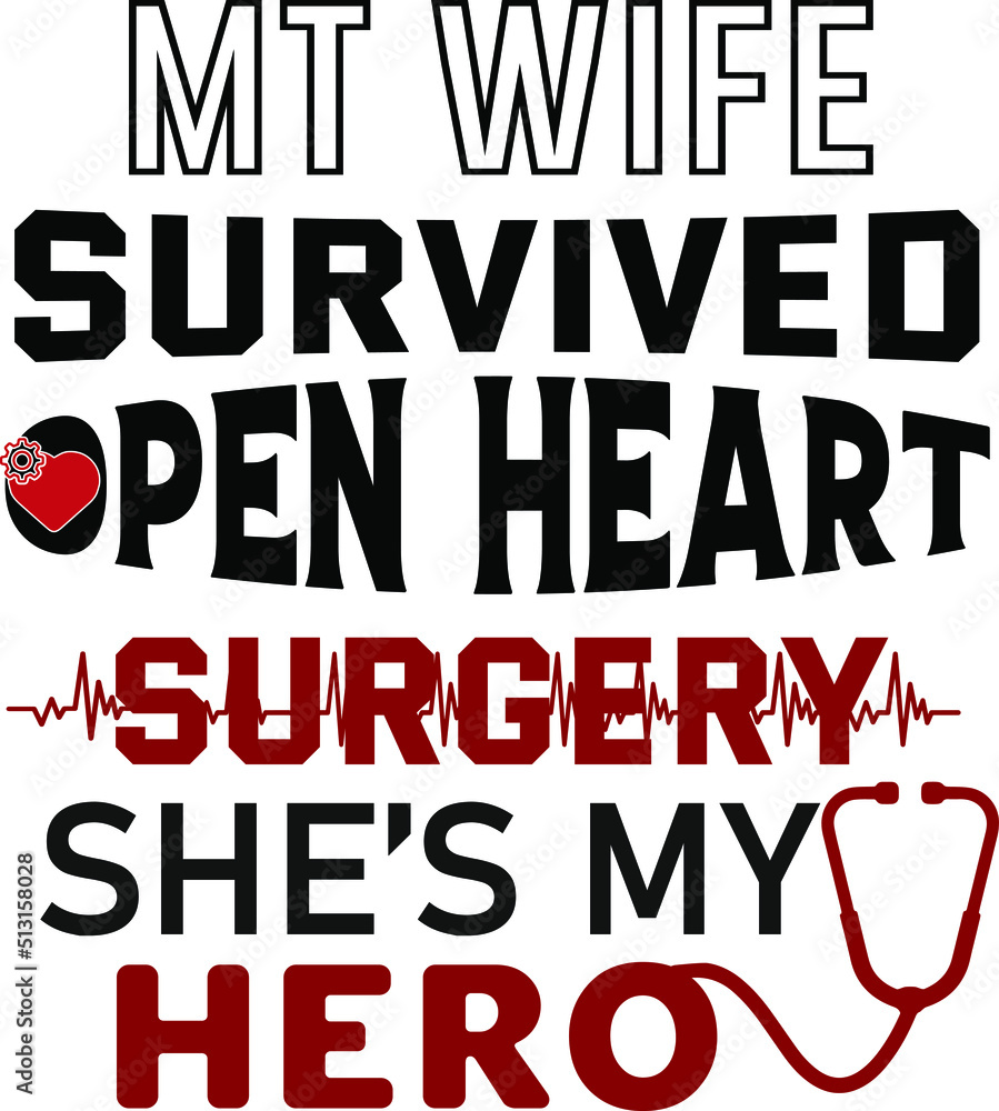 My Wife Survived Open Heart Surgery apparel Recovery Women
It can be used on T-Shirt, labels, icons, Sweater, Jumper, Hoodie, Mug, Sticker,