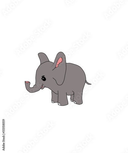 elephant cartoon photo illustration