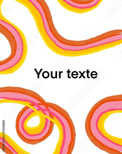 Illustration - pattern bright colors background