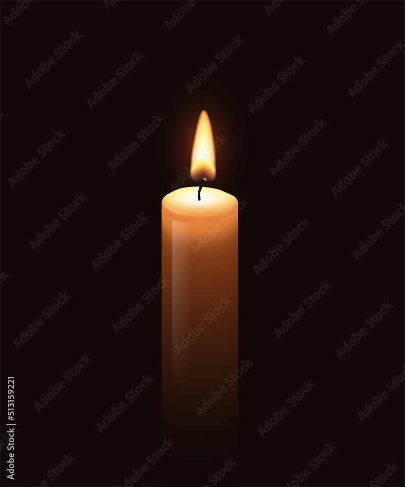 3d burning flame of wax candle at night, realistic yellow and red glowing candlelight 3d burning flame of wax candle at night, realistic yellow and red glowing candlelight
