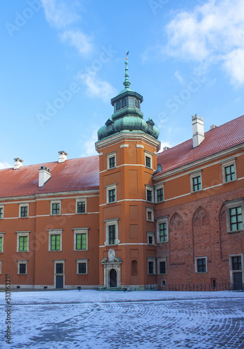 Courtyard of Royal Castle in the Old Town in Warsaw