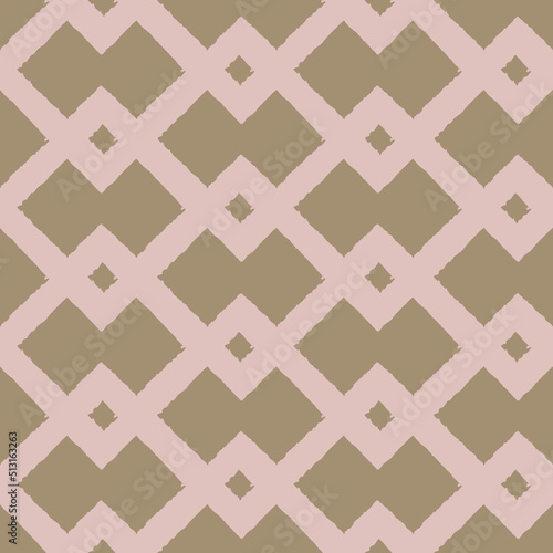 Vector muted texture trellis seamless pattern