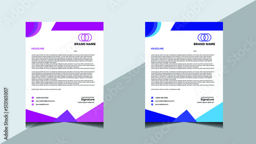 Professional Letterhead Design Template