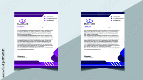 Professional Letterhead Design Template