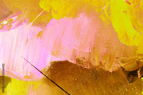 Photography Abstract yellow background with impasto textures