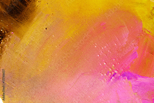 Photography Abstract yellow background with impasto textures
