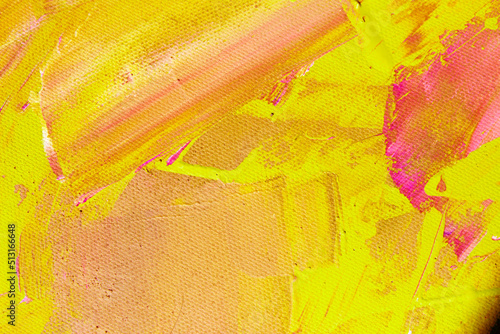 Photography Abstract yellow background with impasto textures