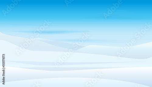 Vector illustration of winter mountain landscape background