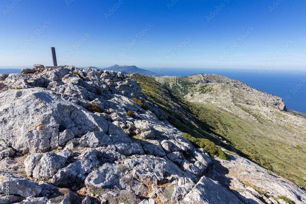 Fototapeta premium View of the mountains near Valldemosa in Mallorca (Balearic islands)