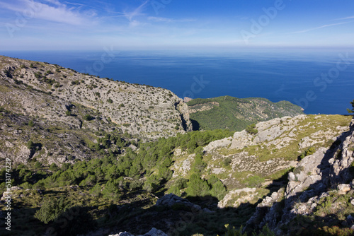 View of the mountains near Valldemosa in Mallorca (Balearic islands) photo