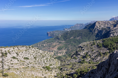 View of the mountains near Valldemosa in Mallorca (Balearic islands)