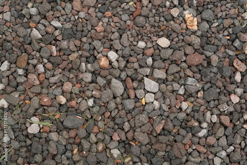 red and black pebbles