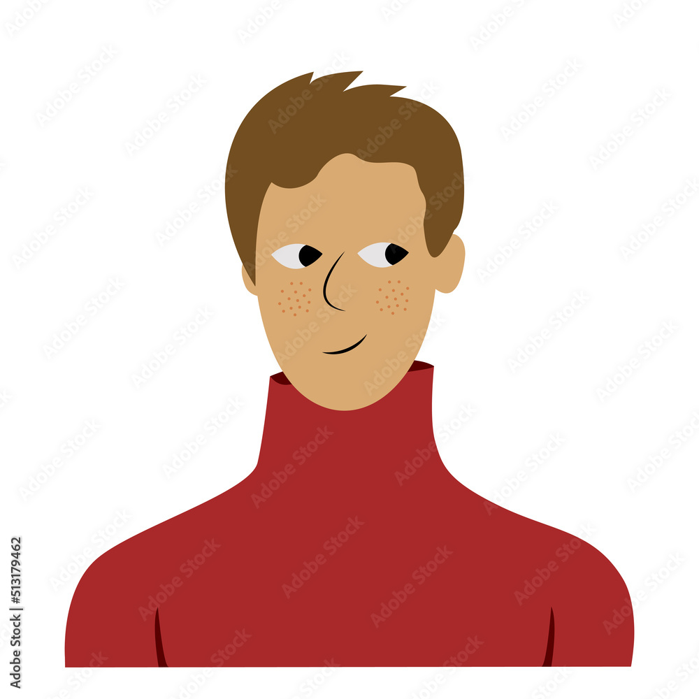 Cheerful young adult student man in red sweater and short hair, caucasian ethnicity. Cheerful young adult student man in red sweater and short hair, caucasian ethnicity.
