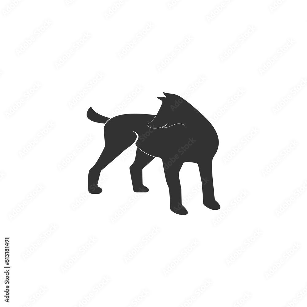 Obraz premium dog logo vector illudtration design