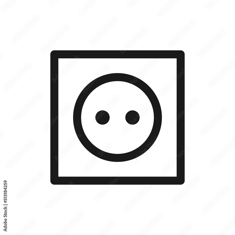 Socket Outlet Plug In Icon. Plug socket Vector Illustration Socket Outlet Plug In Icon. Plug socket Vector Illustration