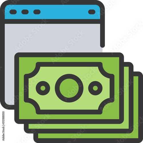 Spend Money Online Icon