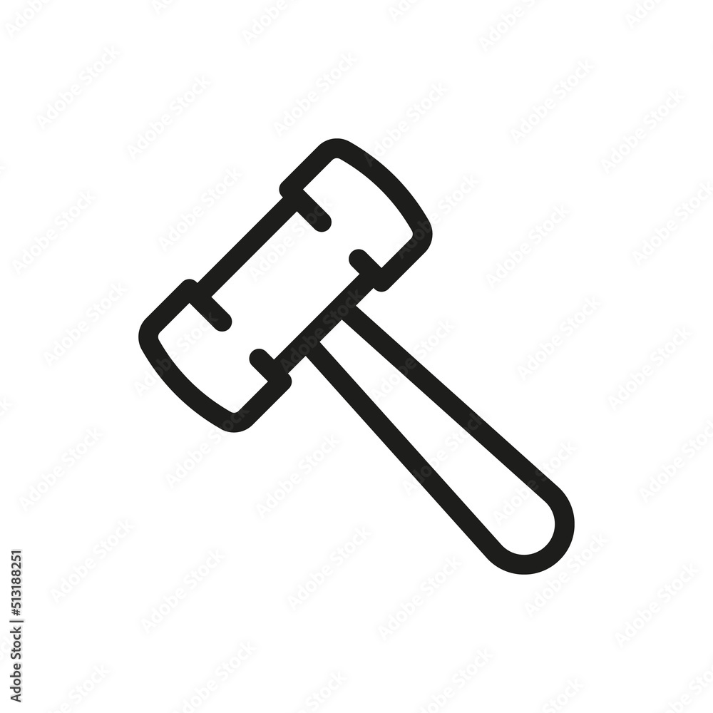 Judge gavel. Law symbol. Gavel line icon, outline logo illustration, linear Judge gavel. Law symbol. Gavel line icon, outline logo illustration, linear