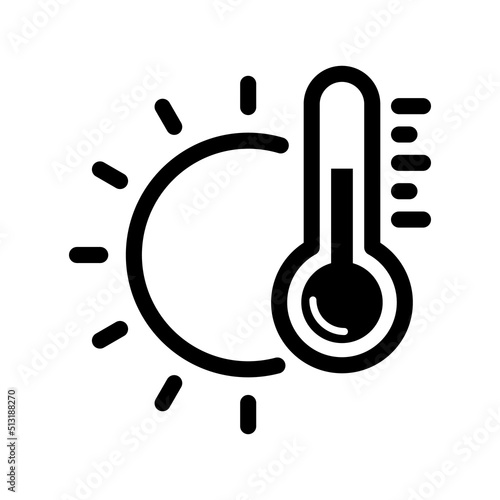 thermometer hot icon - From forecast, Climate and Meteorology icon photo