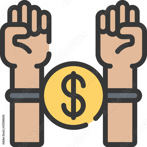 Tied Up Financially Icon