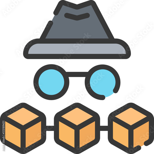 Anonymous Blockchain Icon