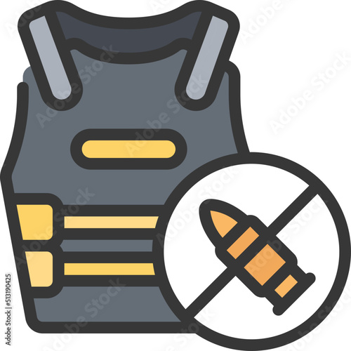 Bullet Proof Vest Icon