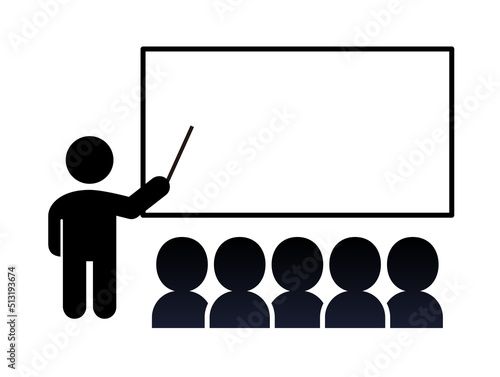 説明、解説、教える人