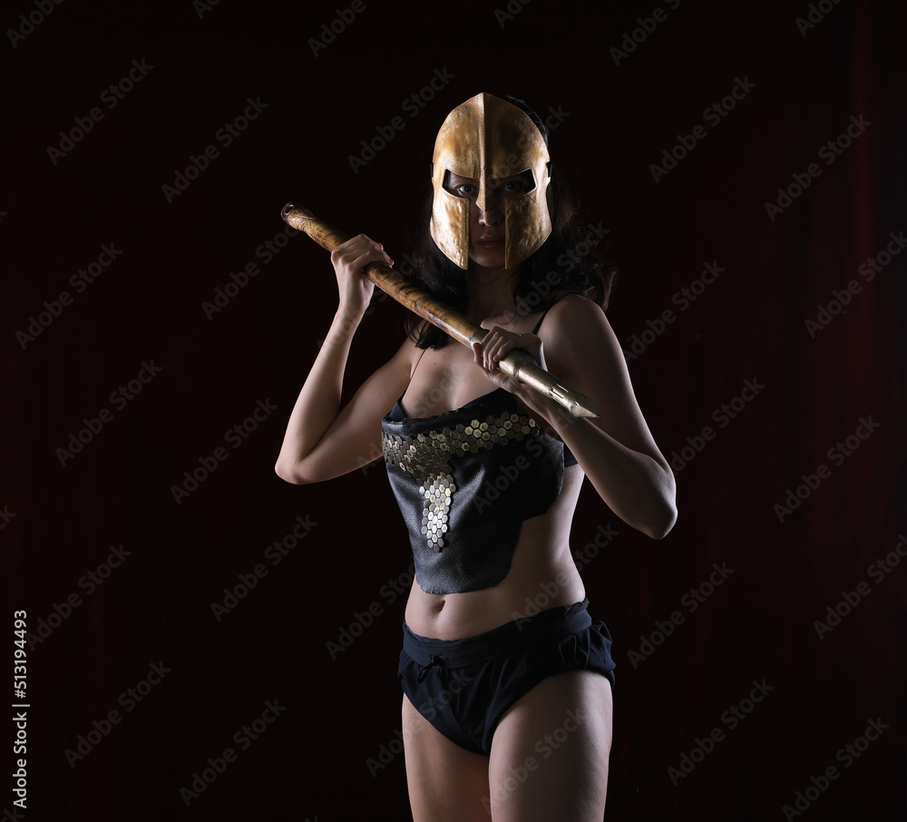 sexy warrior girl with a spear sexy warrior girl with a spear