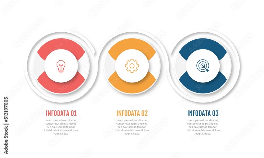 Presentation business creative infographics design template with 3 option Presentation business creative infographics design template with 3 option