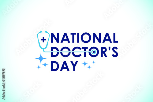 National doctors day. World doctors day template. Vector illustration.