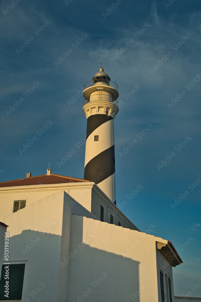 Menorca lighthouse in the Balearic Islands