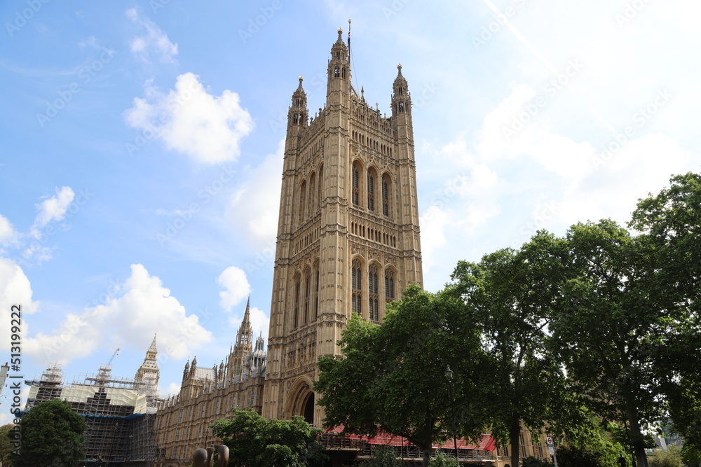 The Victoria Tower of the House of Lords, London